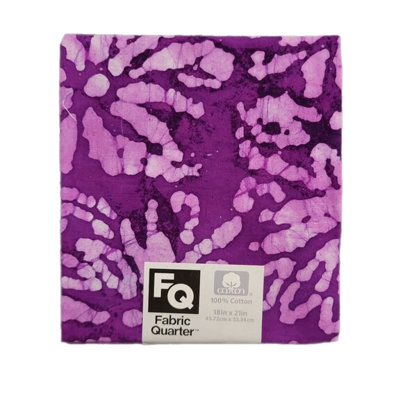 Cotton Fabric Quarters Lot of Five 18" X 21" Batik & Bandana NWT Quilting Sewing - Picture 4 of 7